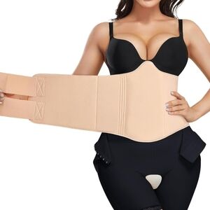 Beige Waist Trainer Shapewear Belt for Women